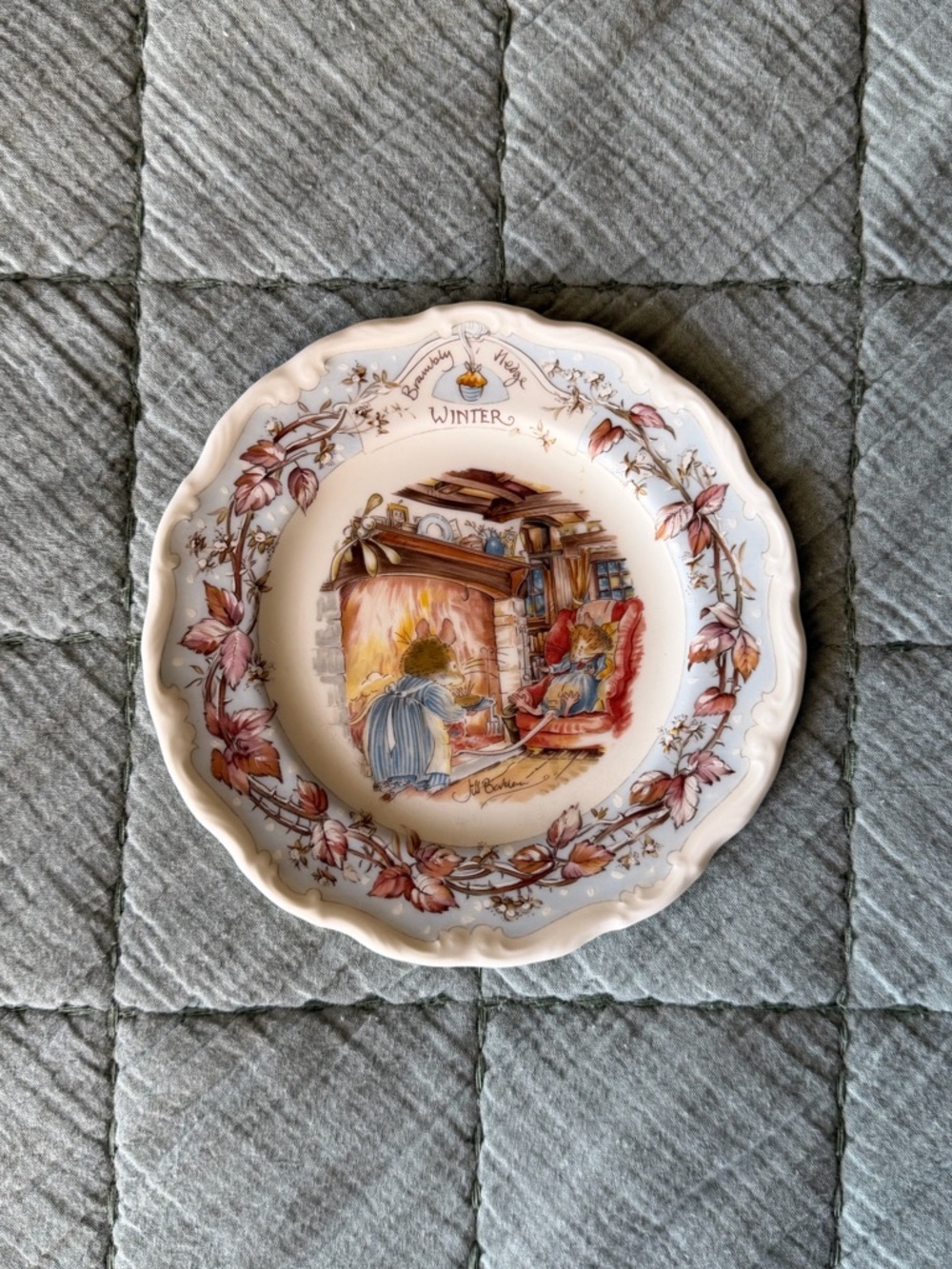 Royal Doulton Brambley Hedge “Winter” Tea Plate Decorative Saucer